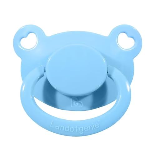 Landofgenie Adult Size Large Shield Pacifiers Bear Shaped Cutie Pacifier Blue