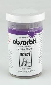 Design Master Absorbit Stem Dye for Fresh Cut Flowers Matte Finish Systemic (Purple)
