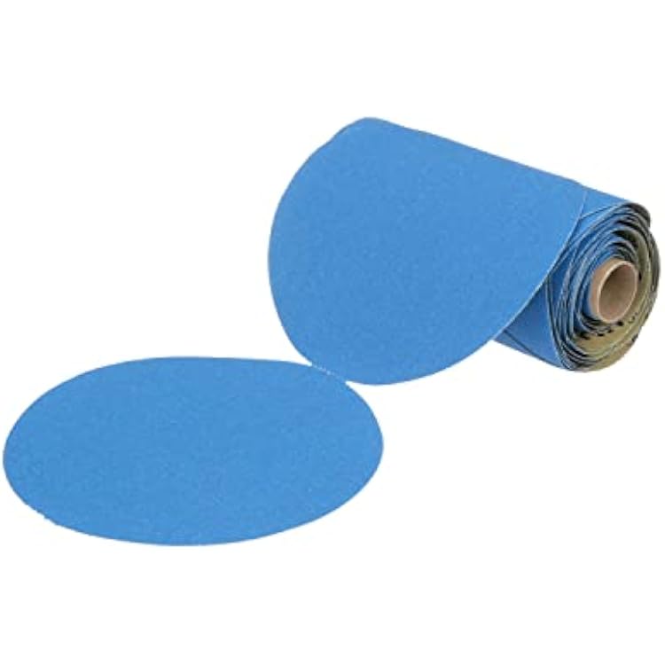 3M Stikit Blue Abrasive Disc Roll, 36202, 6 in, 80 grade, 50 discs per roll