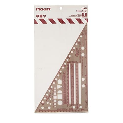 Pickett Business Forms Ruler Template, 6 x 10 x 0.03, Smoke Brown 1189I