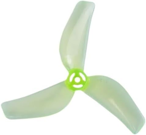 1811-3 45mm 3-Blade PC Prop, 0.32g for 1102 18000KV Motor Meteor 75 Pro Racing Drone(Neon Green)