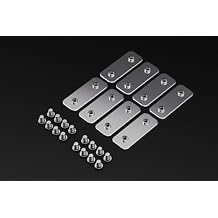 GuineaLoftTM F2 Bracket Set - 2-Hole Flat Bracket Set w/ 8 Brackets and 16 Screws - Guinea Loft Exclusive