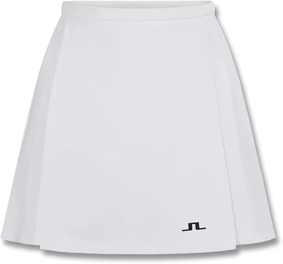 J.Lindeberg SS22 Sierra Pleat Golf Skirt (Small, White)