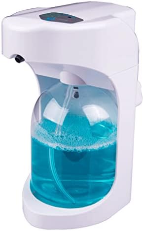 Automatic Soap Dispenser - Wall Mount, No Drill Installation, Refillable, Battery Operated, Adjustable 2 Gears for Easy Operation, Touchless Sensor, Ideal for Home & Commercial Use