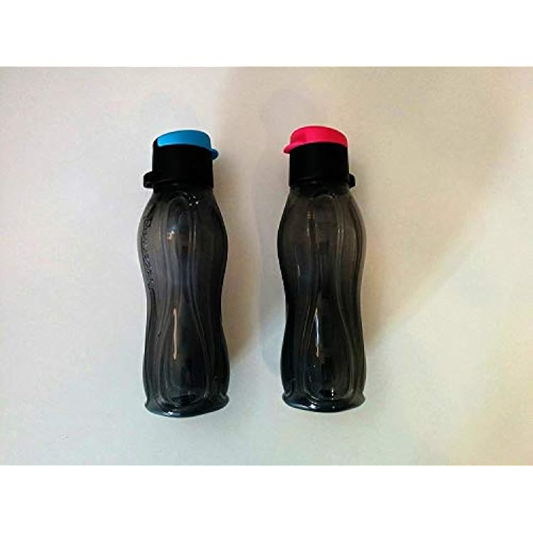 Tupperware 2 pc Black 310 ml flip top bottles