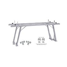 Malone MPG920 TradeSport Pickup Truck Rack fits 24" - 96" Width Truck Beds | Includes Universal and Track Mounts | Adjustable Width | 800 lb Load Capacity | Easy Drill Free Installation