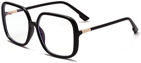 Blue Light Blocking Glasses Oversized Square Frame WomenMen Anti Eyestrain Computer Eyeglasses L3000A