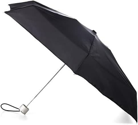 totes Mini Manual Open Close Umbrella With Neverwet Black - 8407