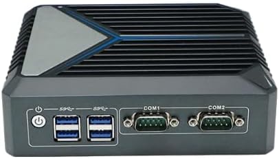 12th Generation Mini Host, Fanless Industrial Computer, Intel N100, 4 Cores and 4 Threads, 2* Intel i225-V 2.5G Network, 1*DDR4 3200MHz Memory, 4K HDMI Dual COM No RAM, No SSD