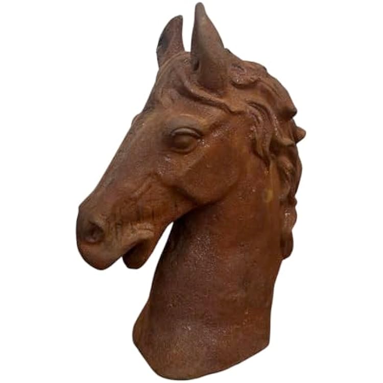 The Kings Bay Medium Cast Iron Horse Head Bust