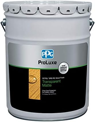 5 Gal ProLuxe SIK250-072 Butternut SRD RE Reduced Emissions One-Coat Protection for Exterior Wood, Transparent Matte