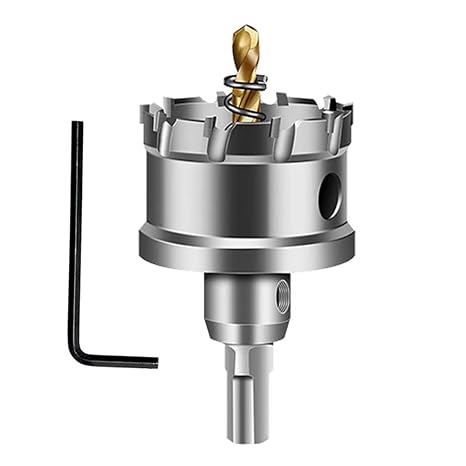 Carbide Tip Hole Saw Cutter 16-100mm for Stainless Steel Plate Iron Drilling Alloy Metalworking Cutter Kit Drill Bits Set,32mm