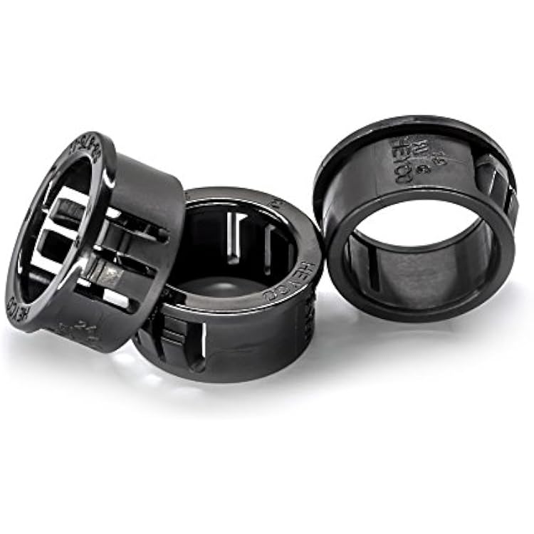 50 PCS HEYCO #2126 SB 875-11 Black SNAP Bushing, for 78 Hole, Cable Mounting & Accessories, UL Recognized Component