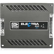 Electra 1-Channel Vehicle Audio Amp - 8000WRMS D Class High-Powered Mono Amplifier w/Subsonic Filter & Low Pass Filter Stable at 1Ohm, LED Indicators, Sound Specialization - Banda 8K1