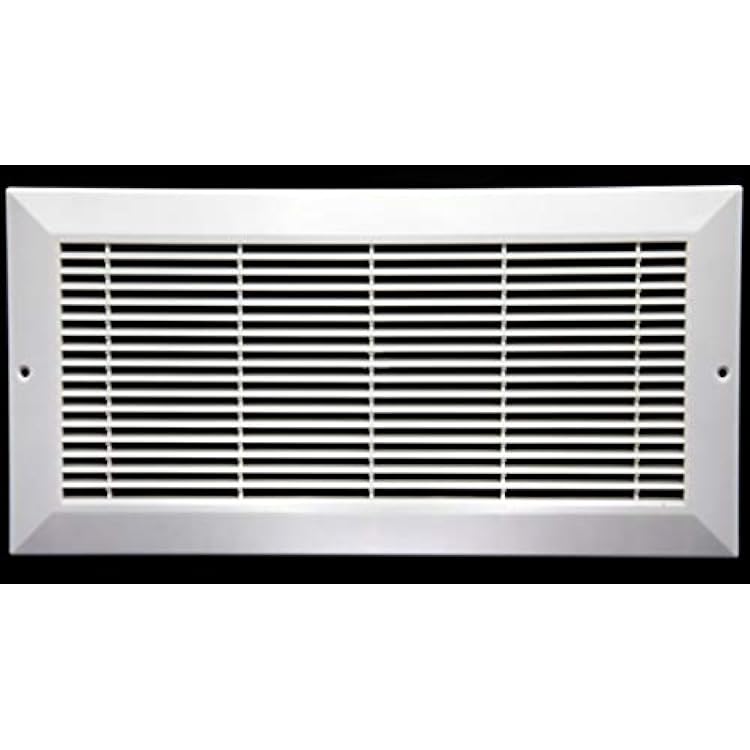 14 x 6 HVAC Return Air Grille - Plastic Never Rust Vent Duct Cover - for Wall & Ceiling [Outer Dimensions: 16w X 8h]