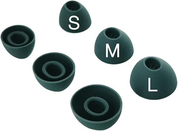 Replacement Silicone Eartips for OnePlus Earbuds,Arbor Green