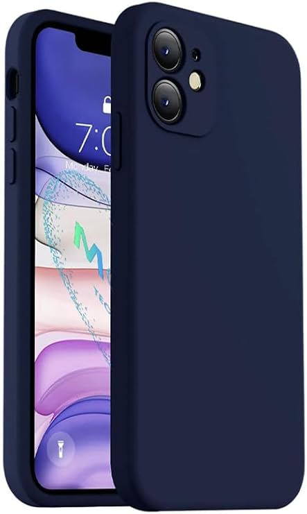 CONSTRAIN - iPhone 11 Compatible Corner Launch Case, Impact Absorbing Silicone Protection with Velvet Inner Surface (iPhone 12 View Corner Appearance) - Midnight Blue