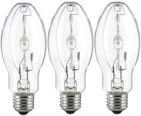 3 Pack MH100UMED 100W Metal Halide Bulb ED17 Medium Base Clear