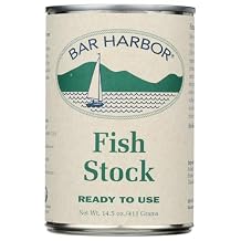 Bar Harbor Fish Stock, 14.5 oz (411g) Ready-to-Use Haddock Stock, Chef-Favorite for Risotto, Rice & Pasta