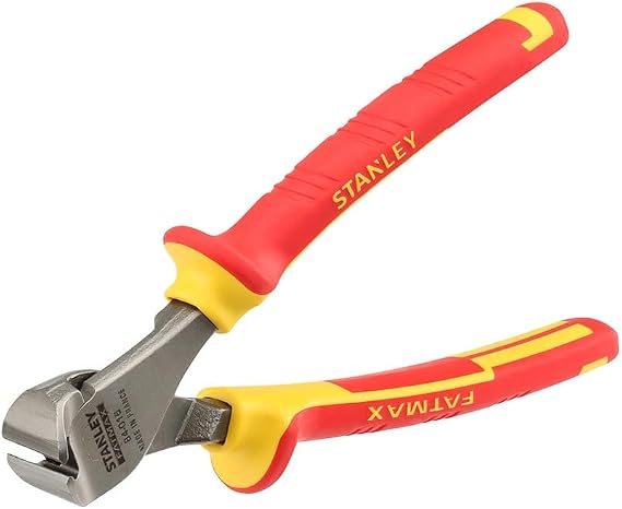 Stanley 0-84-016 End Cut Plier MaxSteel VDE, Red/Yellow