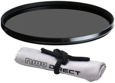 Vivitar High Grade Multi-Coated, Multi-Threaded, Circular Polarizing Filter (72mm) + Nwv Direct Microfiber Cleaning Cloth. (Alternative for Hoya Part# B72CRPL)