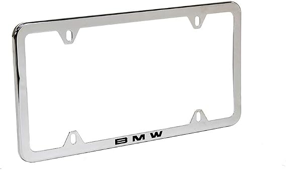 BMW Laser Slimline License Plate Frames/Polished Stainless Steel