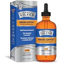 Sovereign Silver Immune Support - Colloidal Silver, Bio-Active Silver Hydrosol, 10 ppm, Liquid Dropper, 8 Fl Oz, (236 mL)