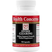 Health Concerns Stone Clearing Kidney Support & Urinary Tract Cleanse Damp Heat & Qi Flow Herbal Formula Phyllanthus, Gardenia, Peony & Tienchi Ginseng Supplement Bladder Detox 90 Capsules