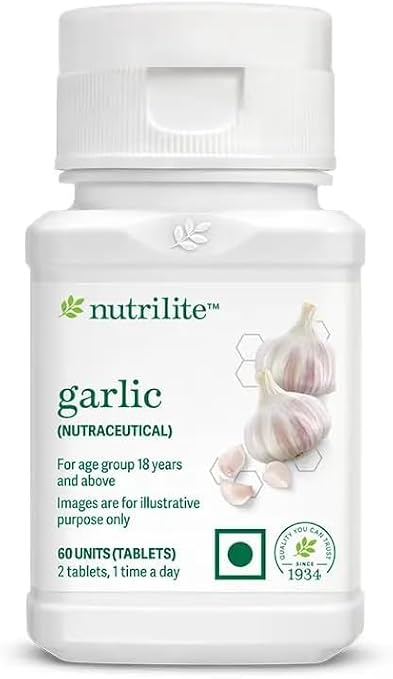 Garlic Supplement, 60 Tablets, Daily Dietary Support for Adults 18+, 2 Tablets Once Daily