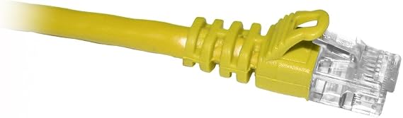 ENET Components, Inc. 6IN CAT6 Yellow Boot Patch