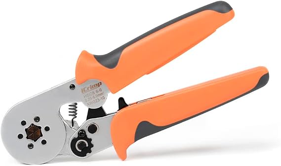 iCrimp Wire Ferrule Crimping Tool, Hexagonal Crimp Profile, Self-adjusting Wire End-sleeves Crimper for AWG23-10 Insulated Terminal & Non-insulated Ferrule