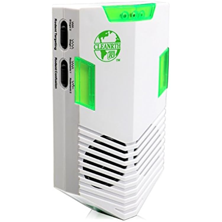 CLEANRTH CR008 Advanced Ultrasonic Rodent Repelling System - Powerful Indoor & Outdoor Rodent Repellent