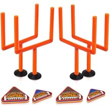 ArtCreativity Finger Flick Football Games (Set of 2) with Posts and Foam Football Toys, Mini Games, Office Desk Toys Tabletop Game, Party Favors Gifts for Boys, Girls, and Adults