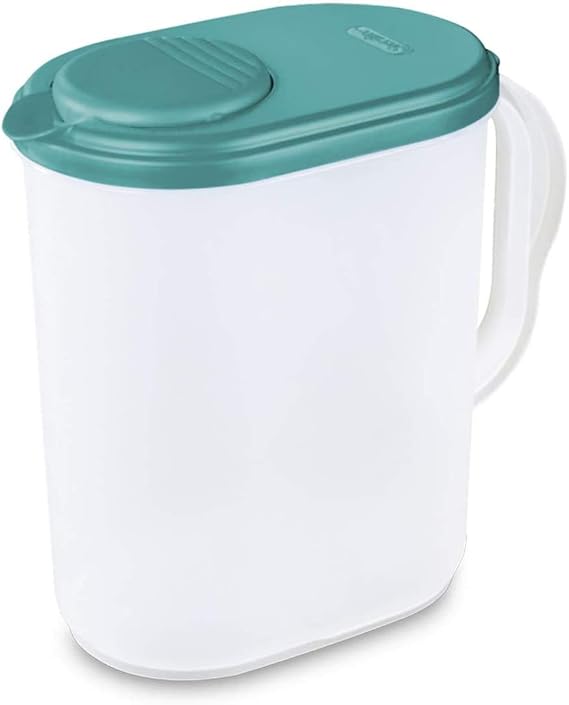 Sterilite 1-Gallon Pitcher w/Blue Lid
