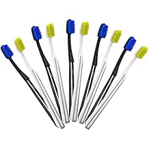 Vivid Premium Quality Nylon Filament Toothbrushes Extra Soft German Bristles Pack of 12, PermaSoft