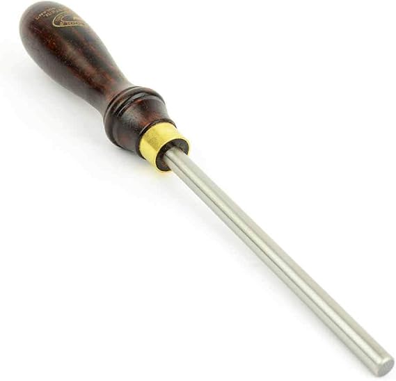 Crown Tools 377W / Big Horn 20260 Cabinet Scraper Burnisher with Dark Stained Beechwood Handle