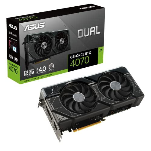 ASUS Dual GeForce RTX 4070 12GB GDDR6X, IP5X, Auto-Extreme Technology, 144-Hour Validation Program, HDMI 2.1a, DP 1.4a