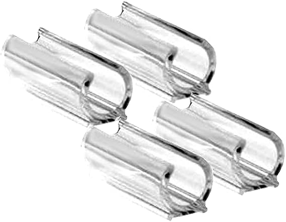 1 Metal Tube Glides Floor Protectors for Chairs & Furniture. Pack of 4