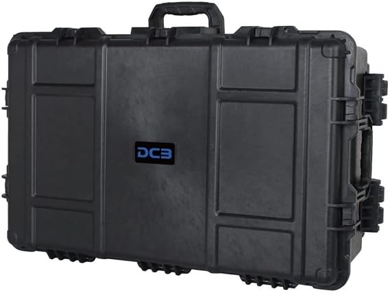 DCB Cases - Element 7975F | 32 x 21 x 12 Ext Dim | IP67 Waterproof | Pluck Foam Insert | Telescoping Handle | Rubberized Grips | Resin-Reinforced Injection Molded Plastic | 7 Latch Lid Close | Wheels
