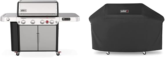 Weber Genesis SPX-435 Premium Smart Gas Grill, Liquid Propane, Stainless Steel