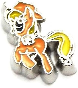 Cherityne Cartoon Character Applejack Pony Floating Charm for Locket Pendants