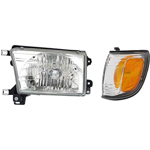 Garage-Pro Driver Side Headlight Kit for Toyota 4Runner Base Limited SR5 1999-2002 Halogen With bulbs WCorner Light Replaces# 8115035300 8162035340