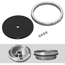 NICECNC 10oz Flywheel Weight Circle Compatible with KTM 250 300 XC XCW EXC 6D TPI 2017-2022 250 300 XCW TPI EXC TPI 2023,Compatible with Husqvarna TE TX TE 250 300 i 2017-2022, Black, Stainless Steel