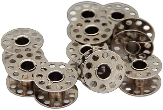 15-100pcs 20.5 * 11mm Stainless Steel Sewing Bobbins Easy to Use Sewing Machine Replacement Bobbins Smooth Winding Convenient Storage Tools
