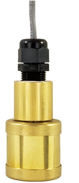 Gems Sensors 149350 Buna N Float Weighted Single Point Level Switch, 1" Diameter, 3/4" Actuation Level, 20VA, SPST/Normally Close, Dry