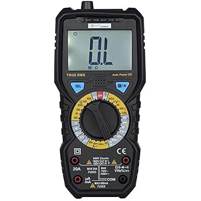 BSIDE ADM08A 6000 Counts True RMS Digital Multimeter - Black  Red