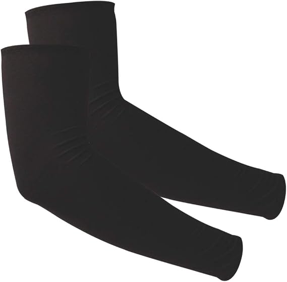 2 Pair UV Sun Protection Cooling Arm Sleeves for Cycling, Running, Golf, Driving Sleeves for Men & Women