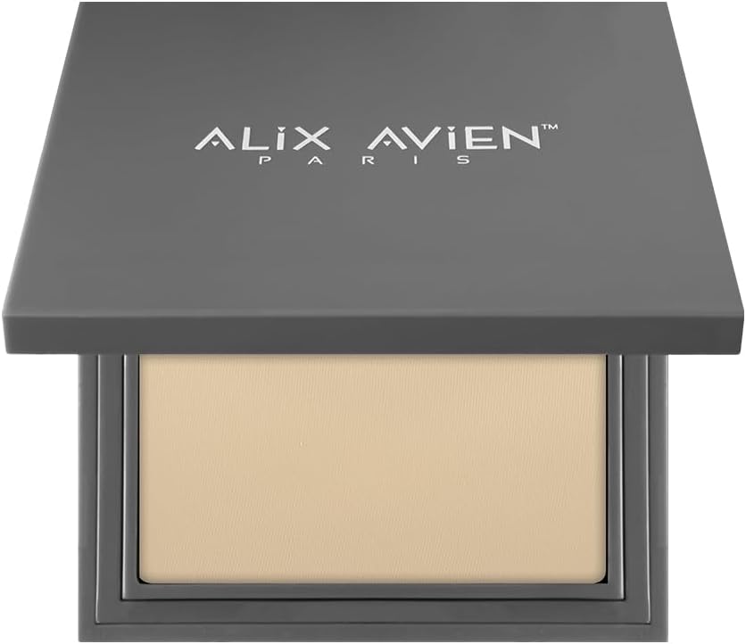 ALIX AVIEN Compact Powder - Lasting Up to 12 Hours - Hot-neutral Skin Undertones - Compact Powder 10 Soft Desert