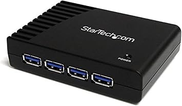 4 Port Black SuperSpeed USB 3.0 Hub (ST4300USB3EU)