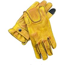 Soft Aniline Cowhide Leather Fashion Motorcycle Car Driving Gloves, Garage Bobber Chopper Cruiser Rider ATV Quad Bike Riding